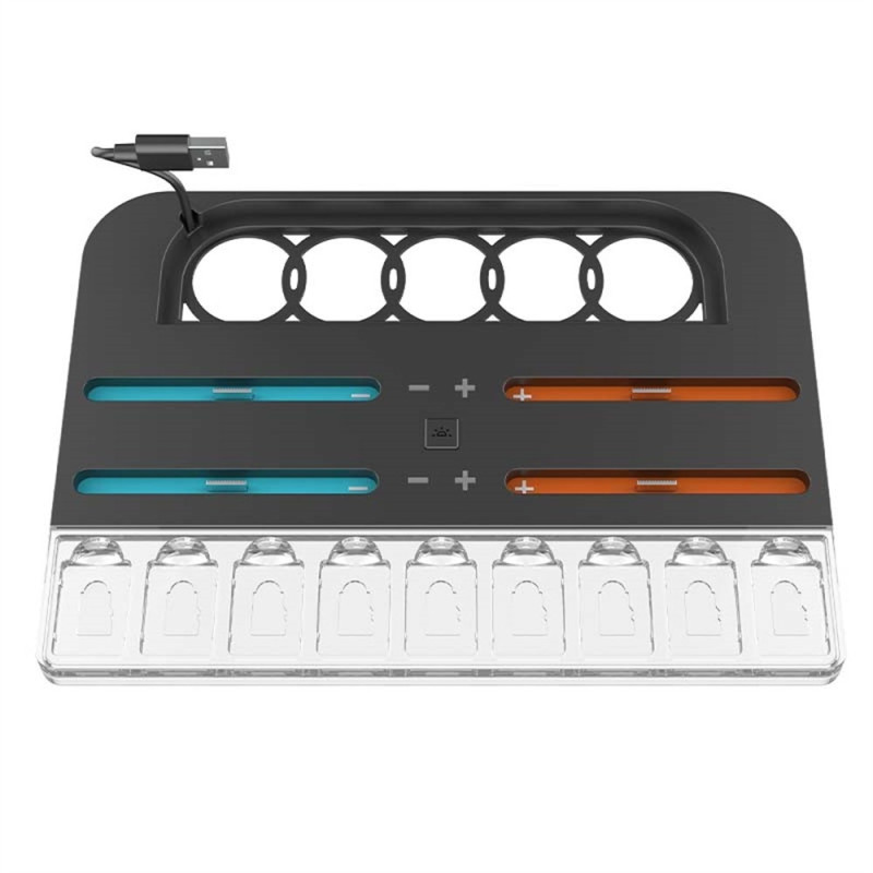 Kompatibel med Nintendo Switch 2 opladningsdock til 4 Joy-Con-controllere