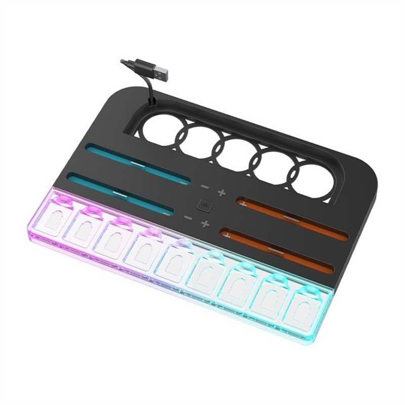 Kompatibel med Nintendo Switch 2 Laddningsdocka för 4 Joy-Con-kontroller