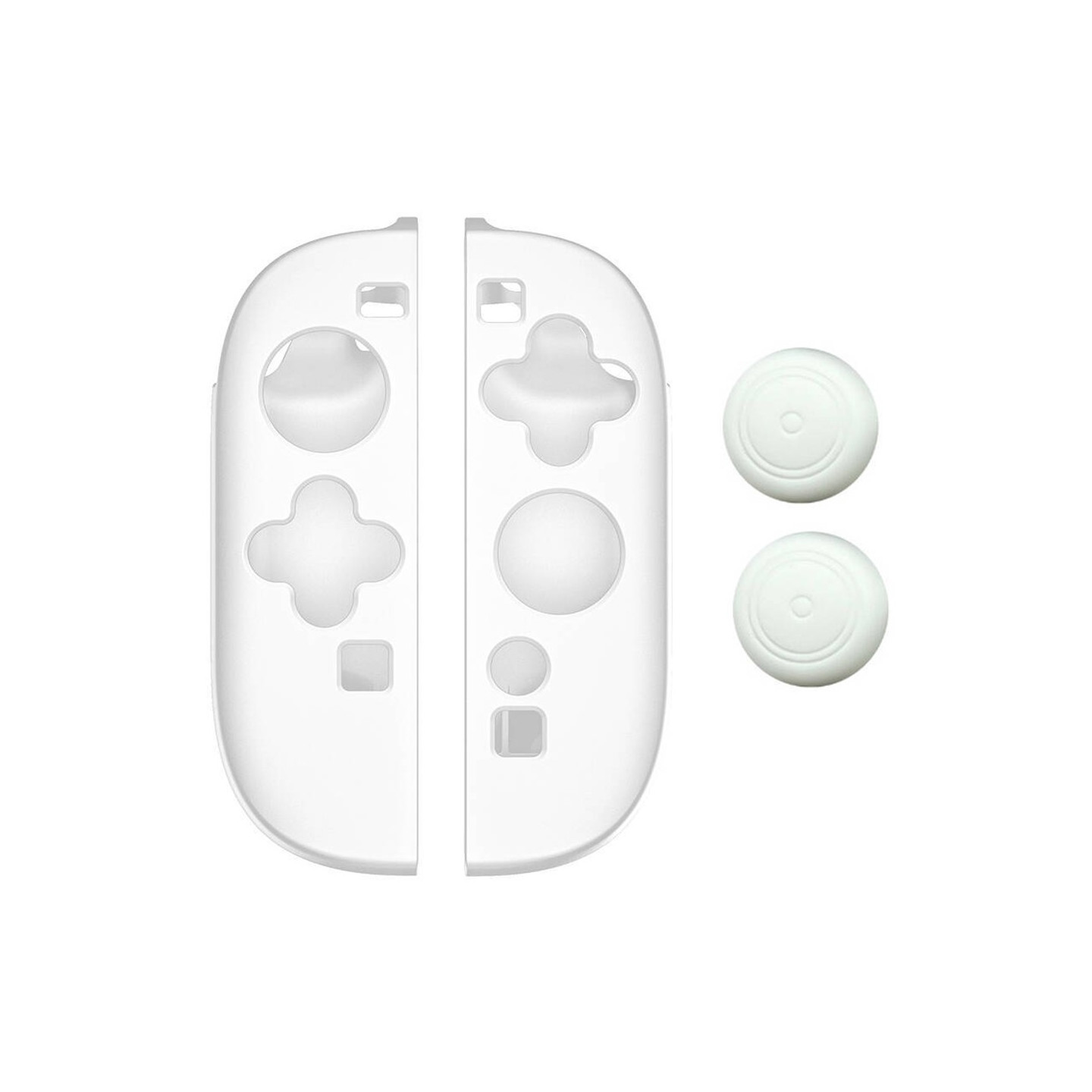 1 Par Kompatibel med Nintendo Switch 2 Kontroller Fodral Skal Skydd 2 lock - Vit