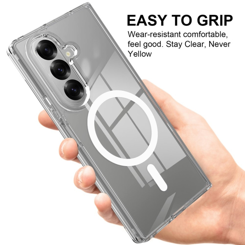 For Samsung Galaxy Z Fold7 5G Phone Case Compatible with MagSafe TPU+Acrylic Back Cover