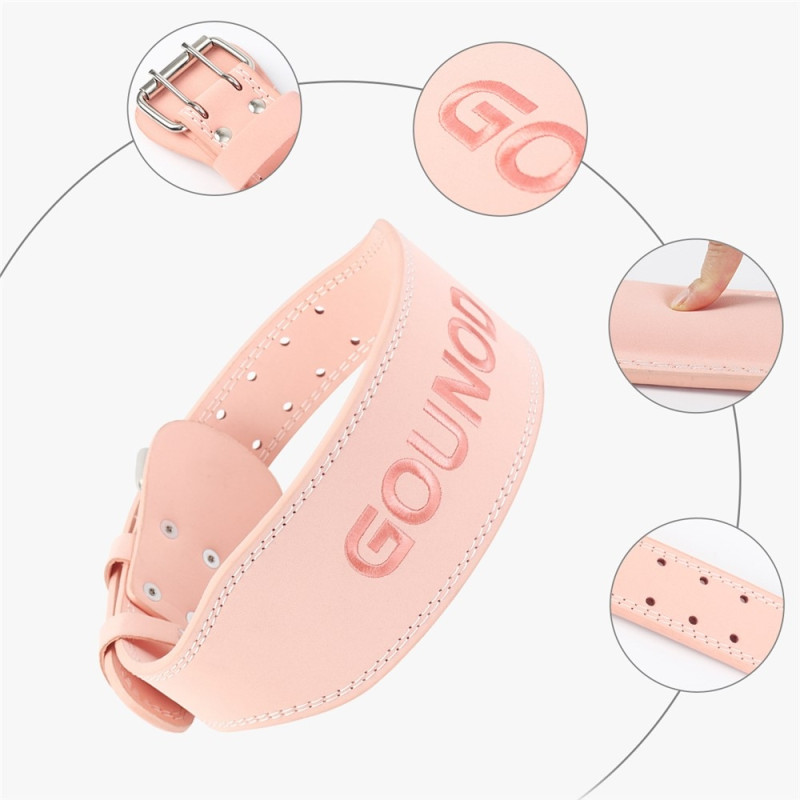 Bælte Vægtløftning Styrkeløft Squats Dødløft Træning Bæltestøtte Størrelse L