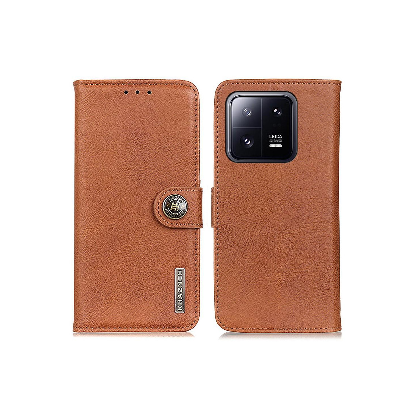 Xiaomi 13 5G KHAZNEH Wallet Stand Case - Brown
