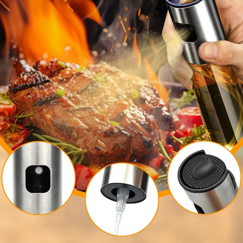 100ml Kitchen Cooking Oil Bottle 100ml Spray Bottle Olive Oil Vinegar Soy Sauce