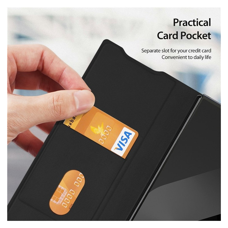 DUX DUCIS Bril-serien För Samsung Galaxy Z Fold7 5G Fodral med Pennhållare - Svart