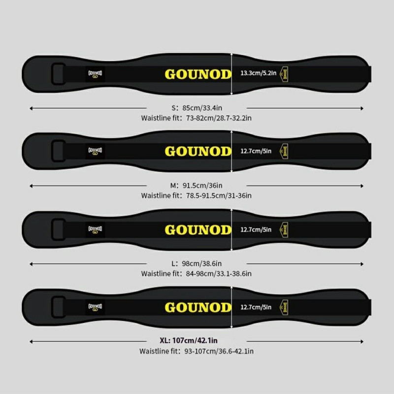 Waist Belt Weightlifting Powerlifting Squats Deadlifts Training Waist Support Strap - M