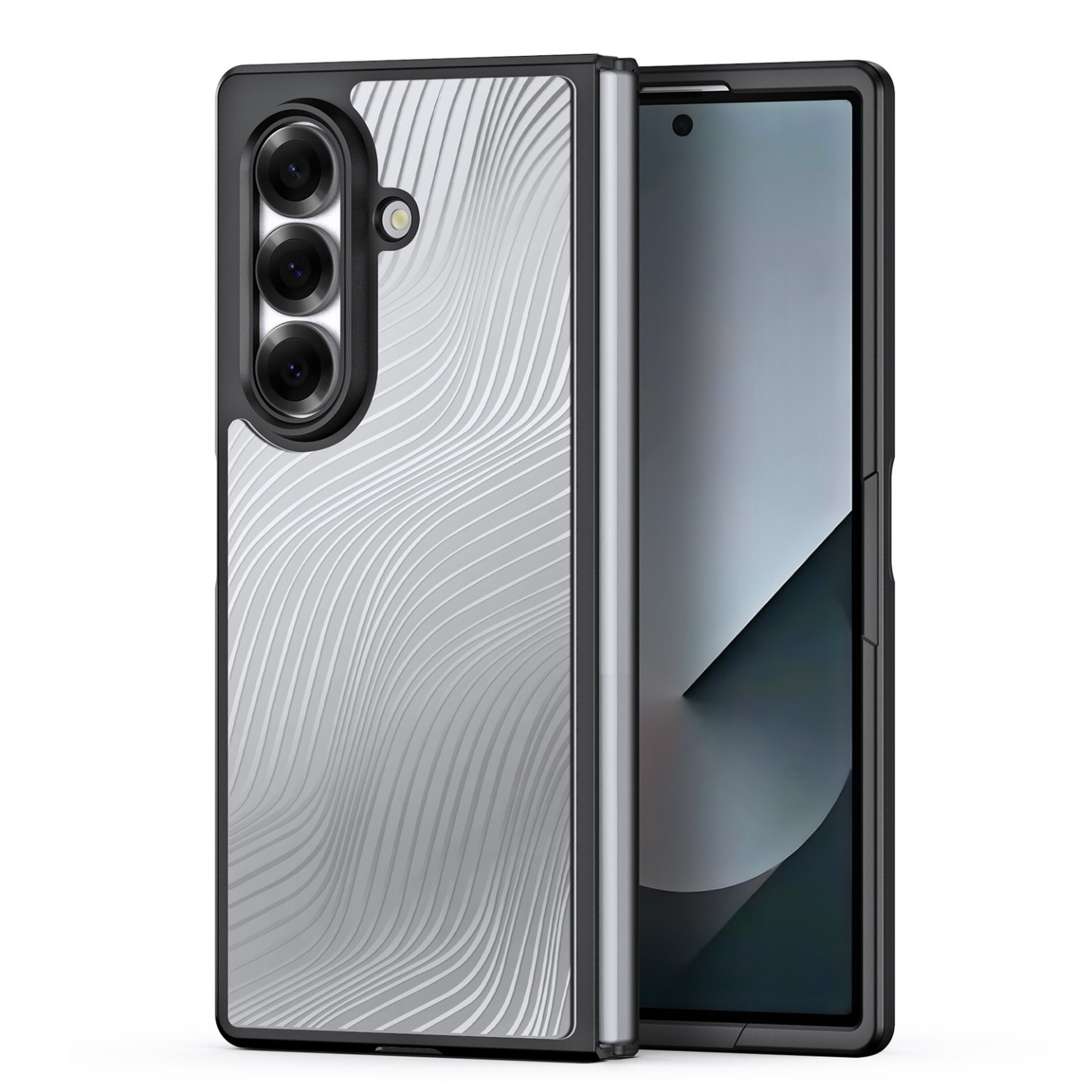 För Samsung Galaxy Z Fold7 5G Fodral DUX DUCIS Aimo-serien Telefonfodral - Svart