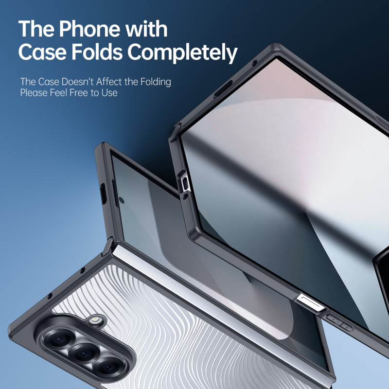 For Samsung Galaxy Z Fold7 5G Deksel DUX DUCIS Aimo-serien Telefondeksel REACH-sertifisert - Svart