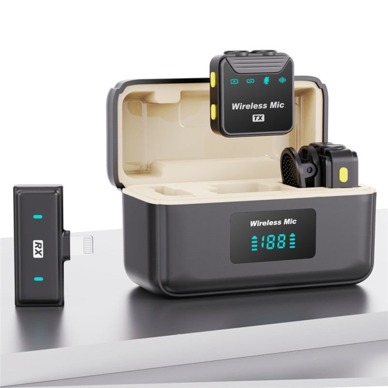 SX23 iP -mikrofoni, jossa nappikuulokkeet, melunvaimennus, langaton, 2 mikrofonia + 1 vastaanotin