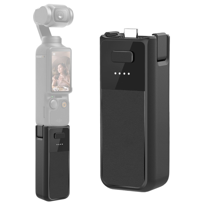 Til DJI Osmo Pocket 3 håndholdt kamera 2800mAh batteripakke ekstern grebstøtte