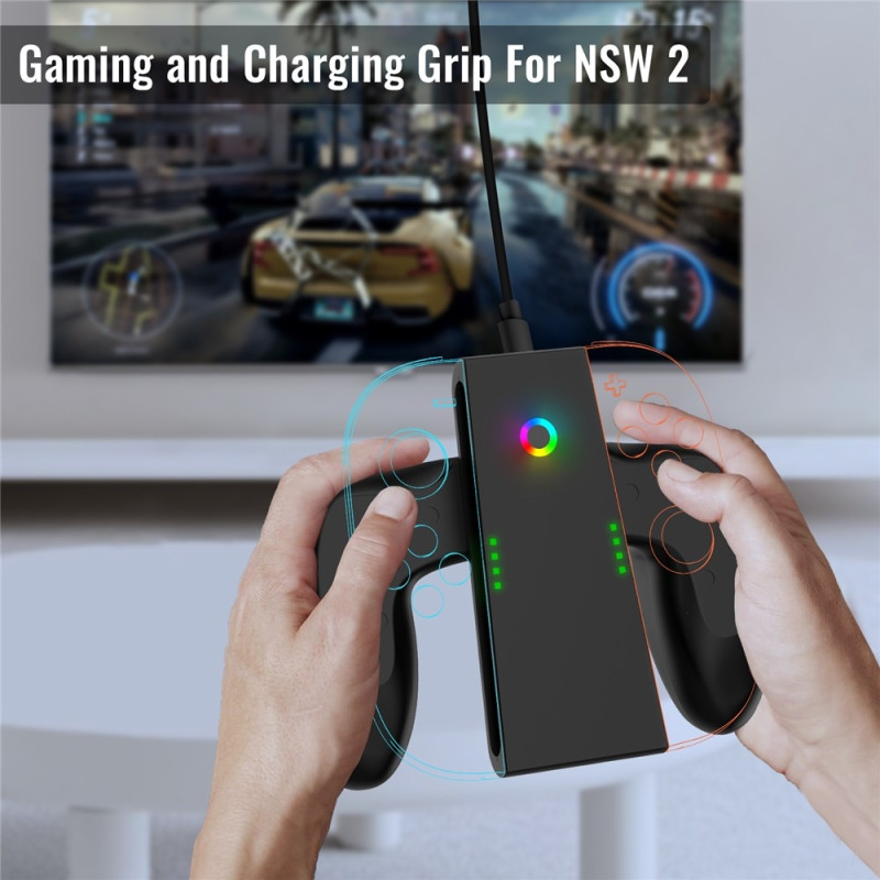 Compatible with Nintendo Switch 2 Joy-Con charging grip dual charging dock
