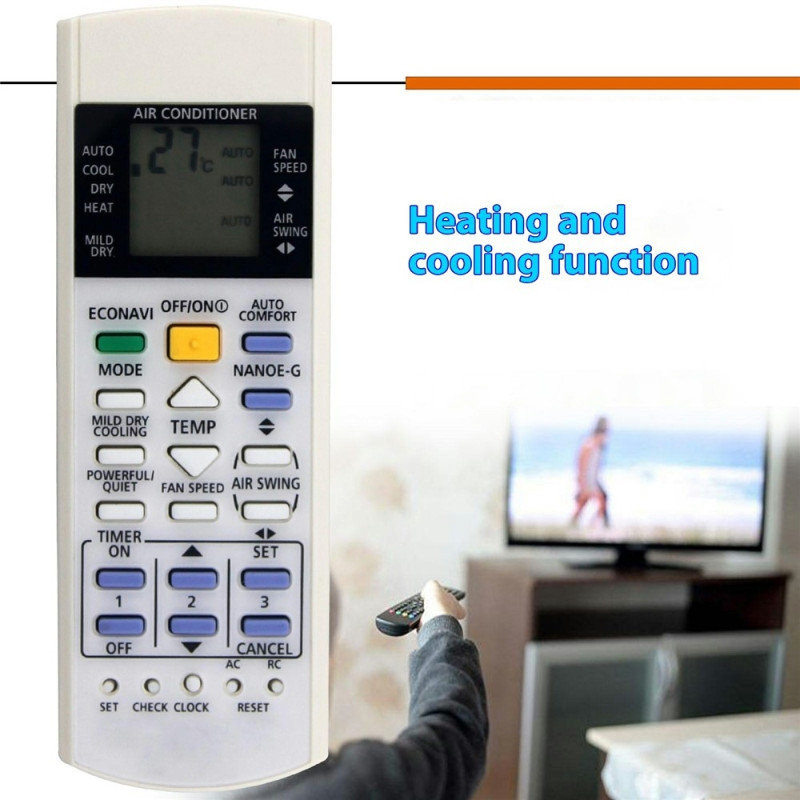 Fjärrkontroll Ersättning för A75C3706 Panasonic Air Conditioner