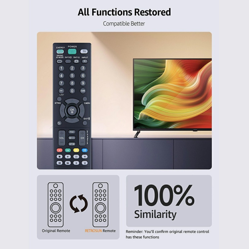 Television kaukosäädin Korvaa AKB73655806 LG TV:lle