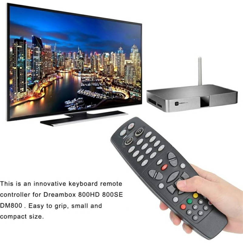 Kaukosäätimen vaihto Dreambox DM800 / DM800HD / DM800SE -digiboksille