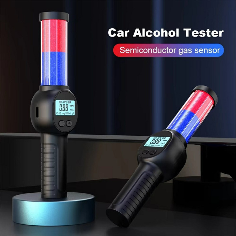 MR701 Alkoholtester Digital Alkometer Højpræcisionsdetektor med Lyd og Lys