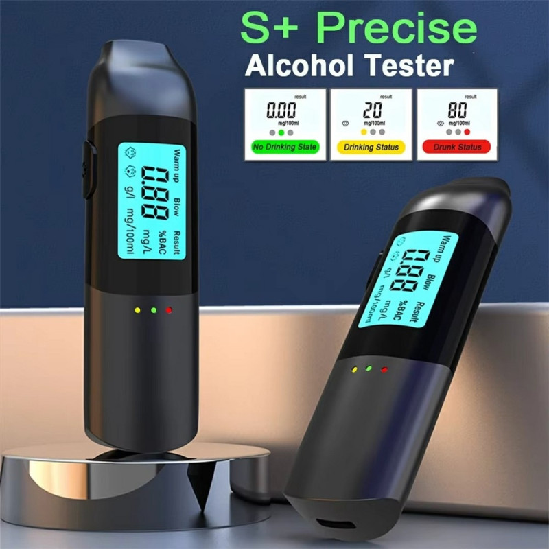 MR702 Alkoholmätare hög precision LCD-skärm digital alkoholmätare röstsändning