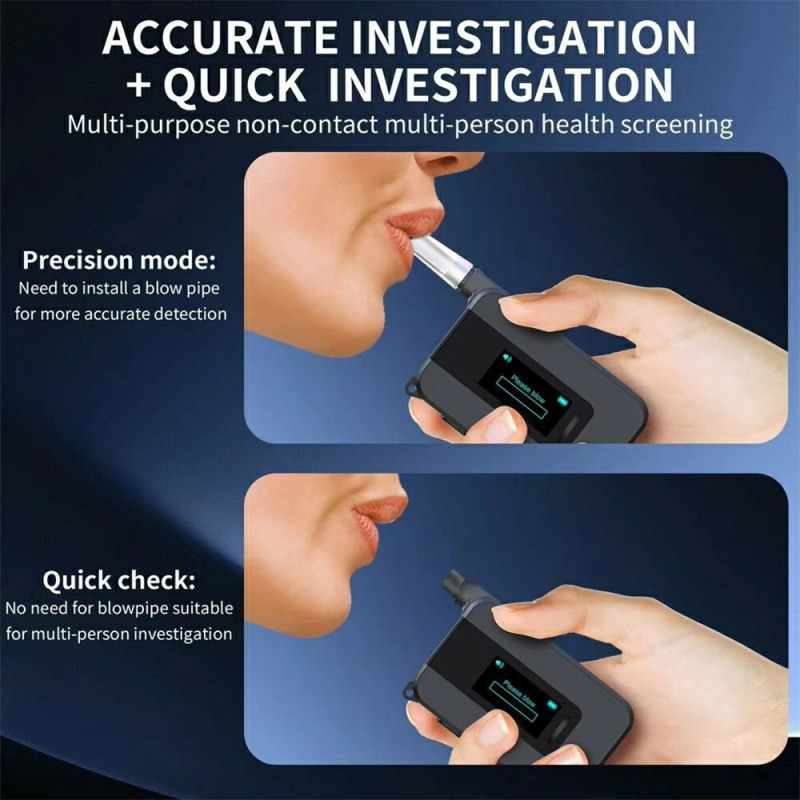Alkoholmåler Højpræcisionsalkoholtester Talebesked Alkometer