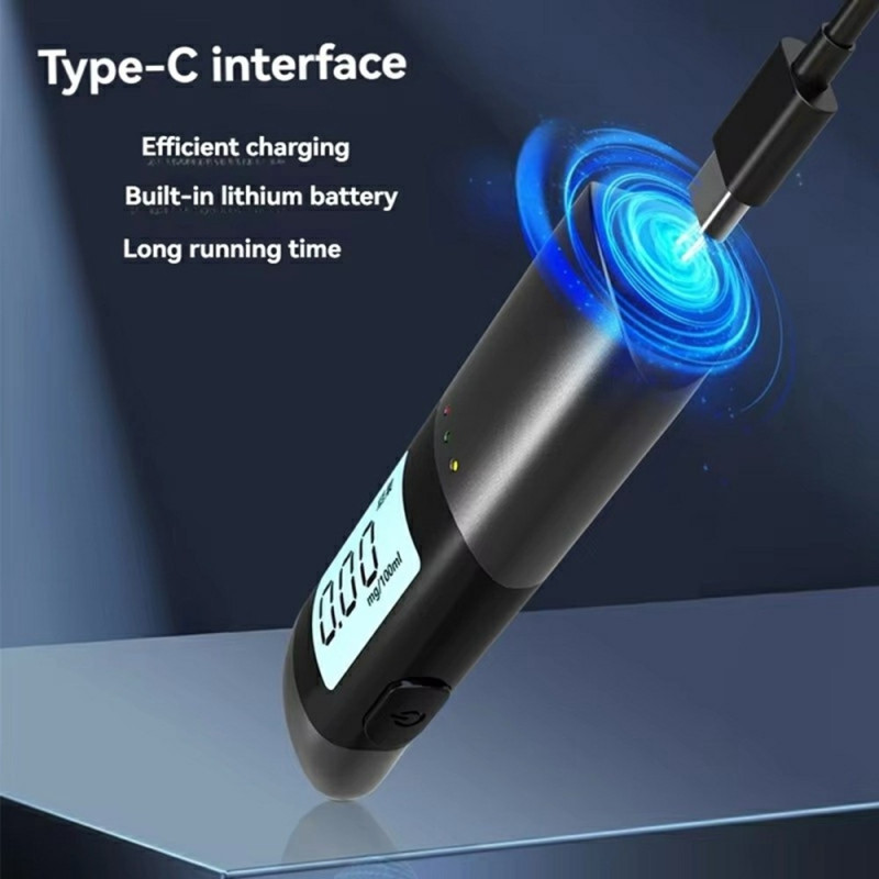 MR702 Alkoholimittari, erittäin tarkka LCD-näyttö, digitaalinen alkoholimittari, äänilähetys