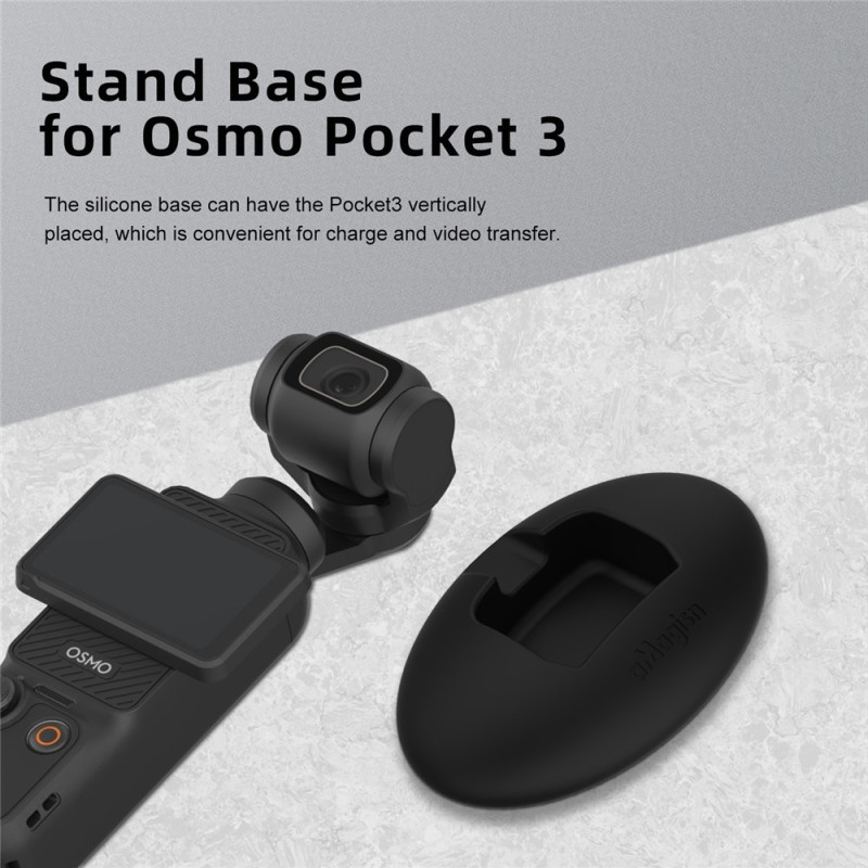 AMAGISN För DJI Osmo Pocket 3 Kamera Silikonbas Stativ Hållare Självhäftande