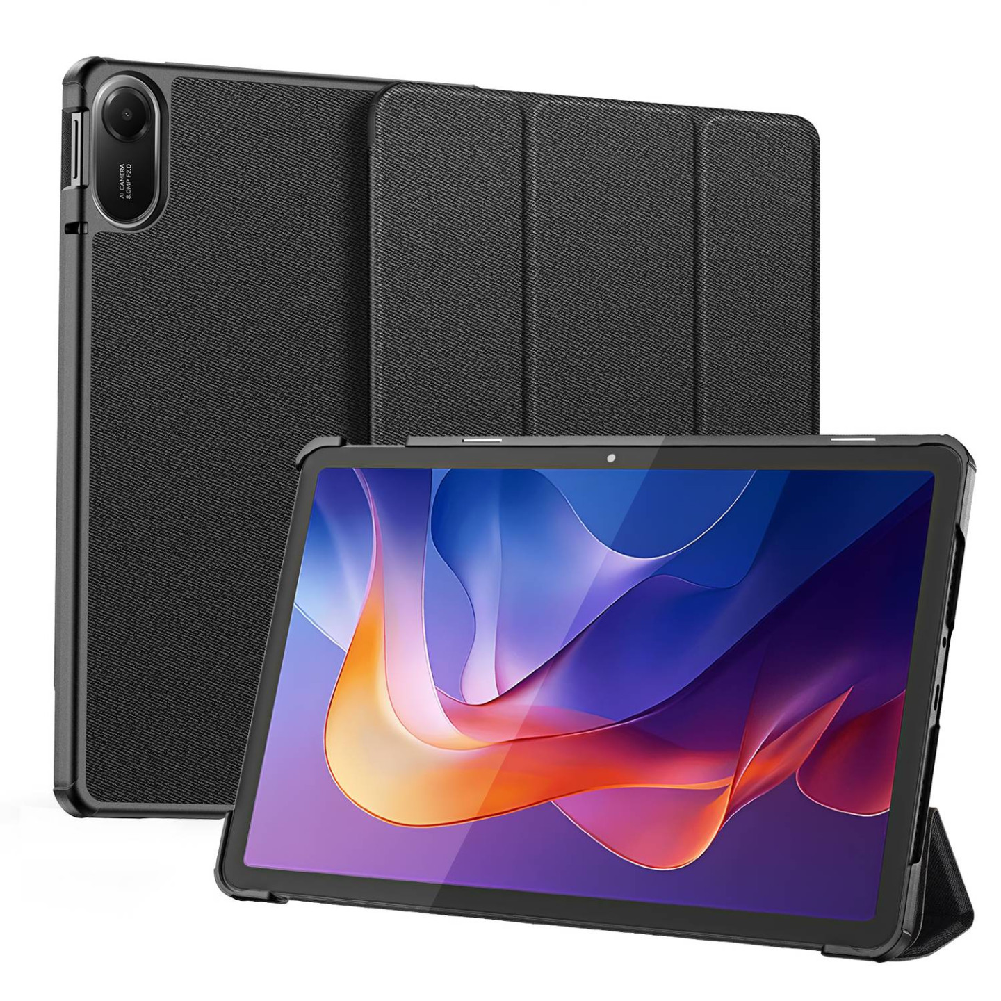 For Xiaomi Redmi Pad 2 Fodral DUX DUCIS Domo-serien Tri-fold Ställ Skyddande Tabletfodral
