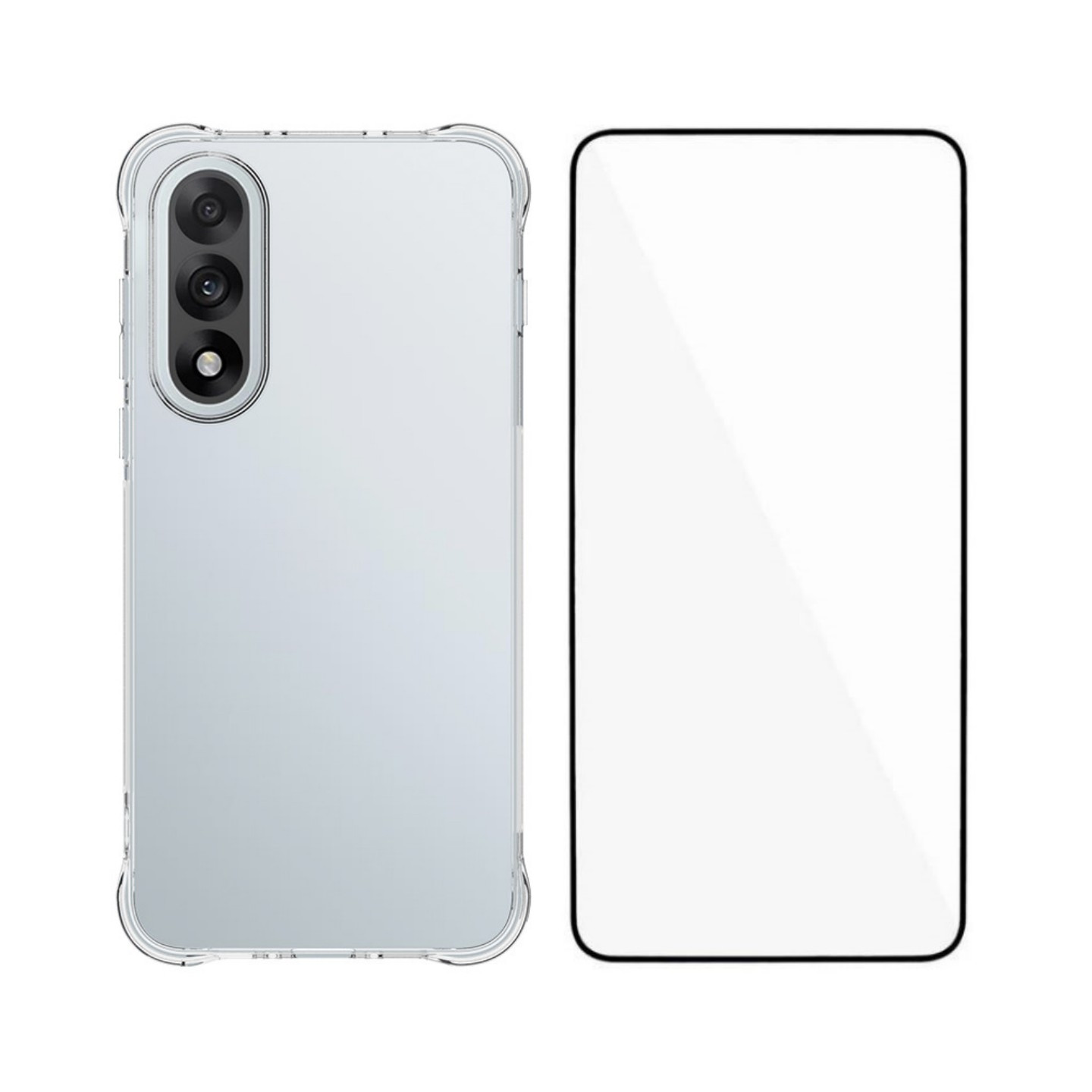 For OnePlus Nord Nord 5 5G Case TPU Phone Cover with Tempered Glass Protector