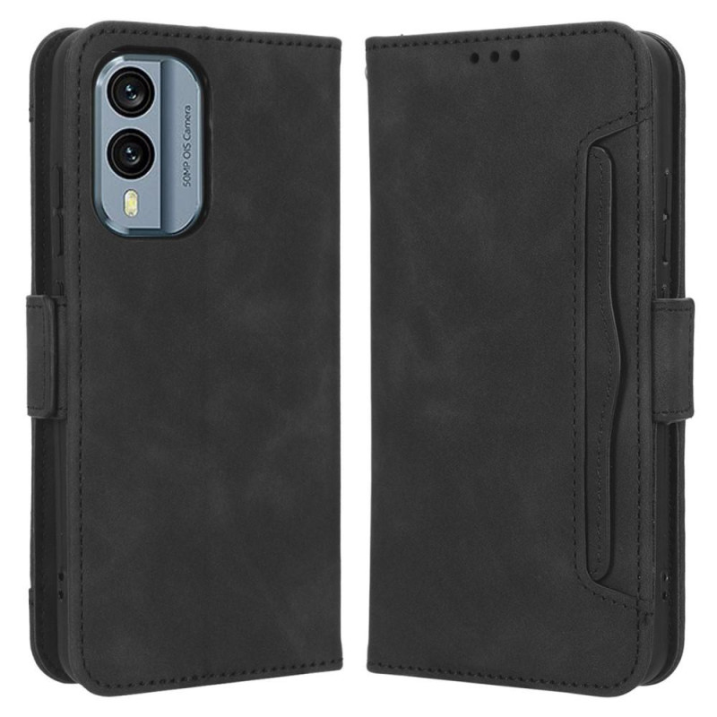 Nokia X30 5G Multiple Card Slots Phone Wallet Case - Black