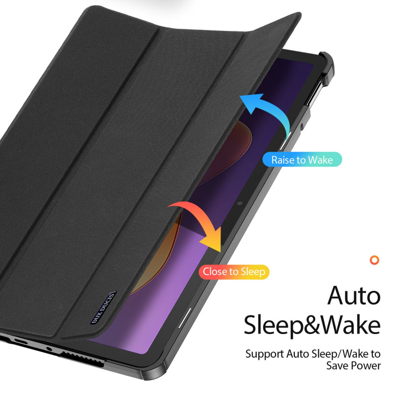 For Xiaomi Redmi Pad 2 Kotelo DUX DUCIS Domo-sarja Kolminkertainen Jalusta PU-nahkaa Suojakotelo