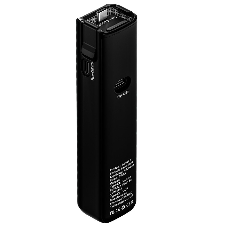 Batteripakke STARTRC til DJI Osmo Pocket 3 opladnings-actionkamera Powerbank