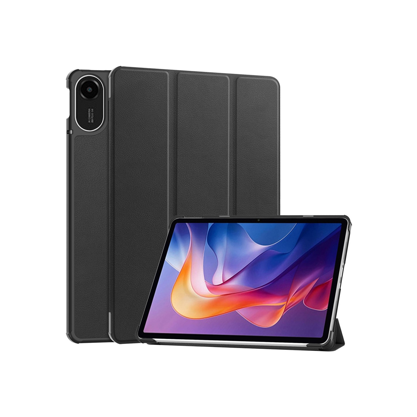 Til Xiaomi Redmi Pad 2 Cover Stødsikkert Stand Cover til Tablet - Sort