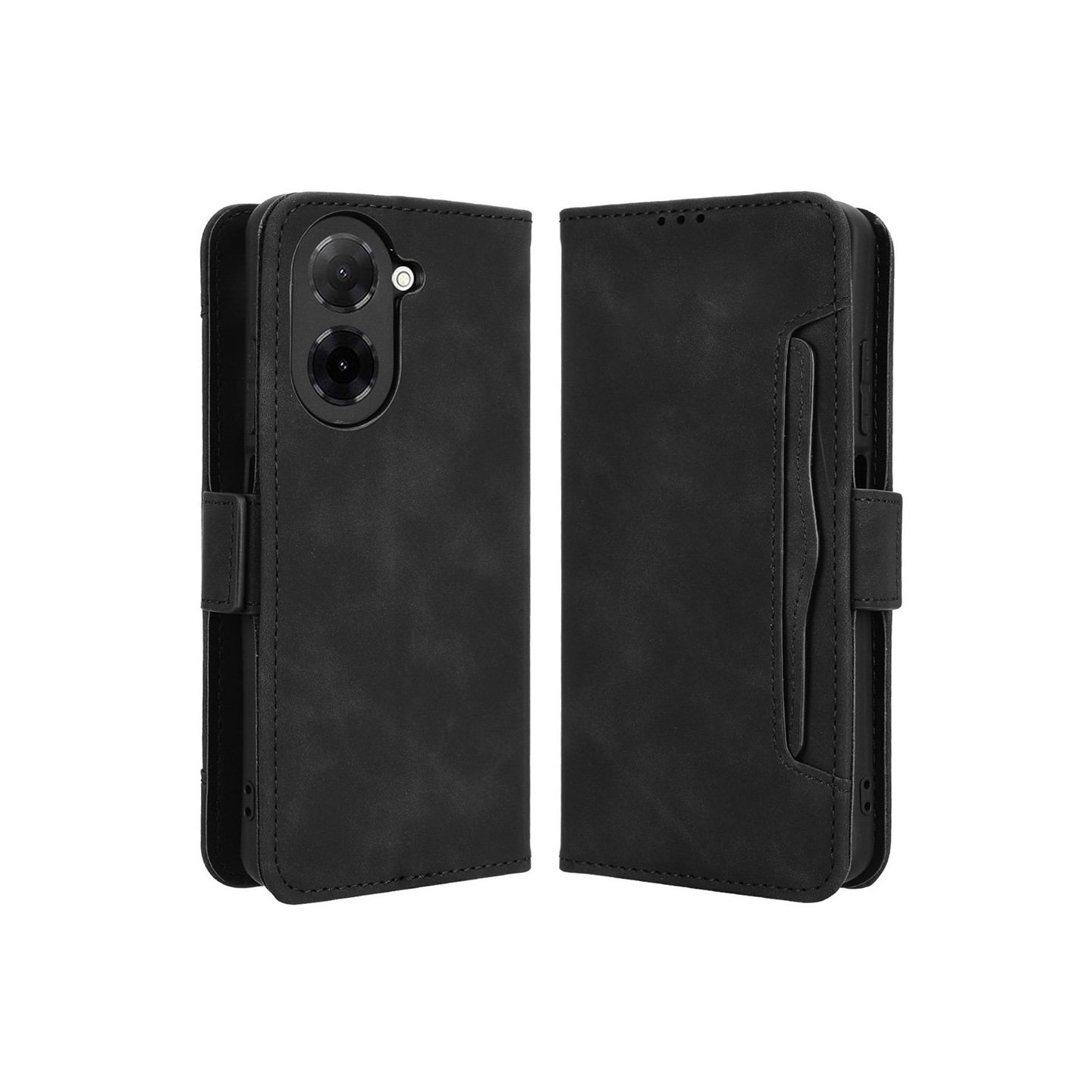 Xiaomi Redmi A5 4G Suojakotelo Lompakkokotelo Monilla Korttitaskuilla - Musta