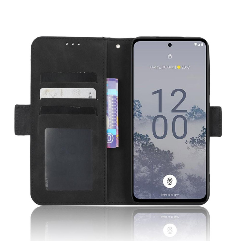 Nokia X30 5G Useita korttipaikkoja Puhelimen Lompakkokotelo - Musta