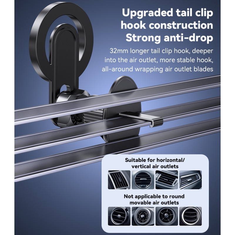 YESIDO Mobilhållare Magnetisk Telefonhållare Bil Kompatibel med MagSafe