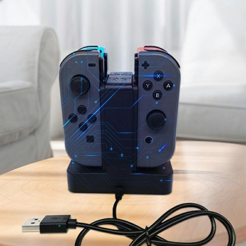 Kompatibel med Nintendo Switch Pro Charging Dock 4 Controllers Fast Charging