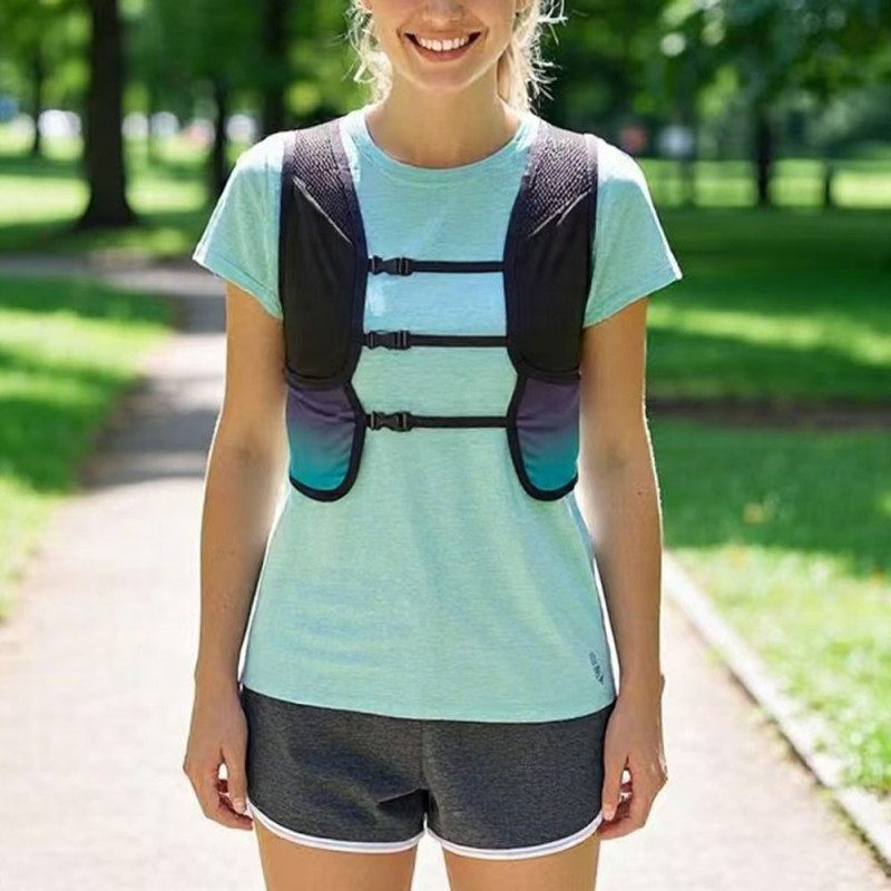 2405 Ultralätt reflekterande löparväst justerbar vätskeryggsäck