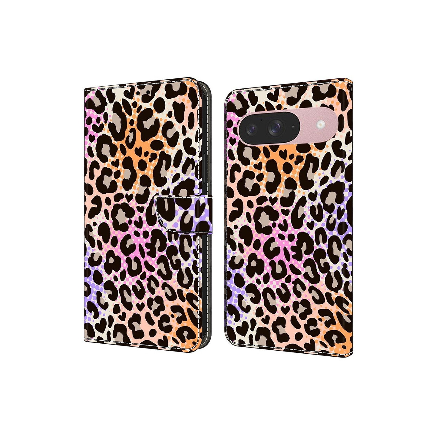 Til Google Pixel 10 Pro / 10 / 9 Pro / 9 Lommebok Dekket Mønstertrykt PU-lær Flip Stativ Mobildeksel