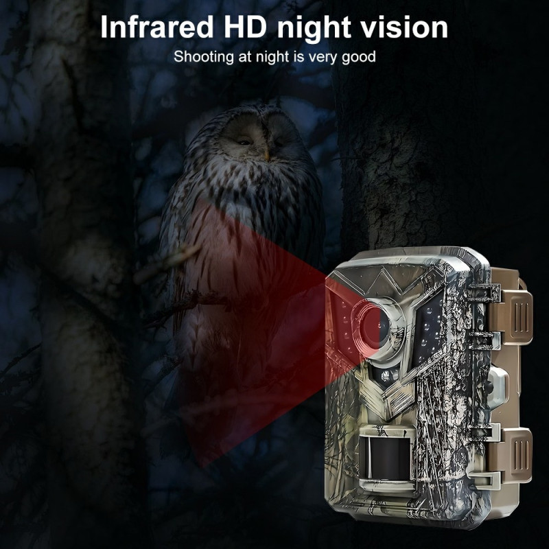 IP66 Vandtæt 1080P HD Infrarød Trail Cam Nattesynsmonitor Jagtkamera