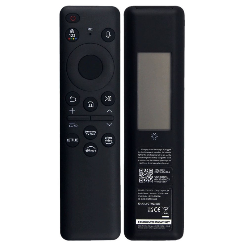TV Remote Control Replacement BN59-01432A For Samsung TV Solar Powered Voice Function
