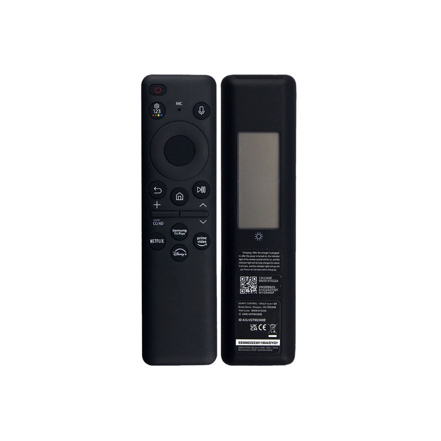 TV fjärrkontroll Ersättning BN59-01432A För Samsung TV Soldriven Röstfunktion