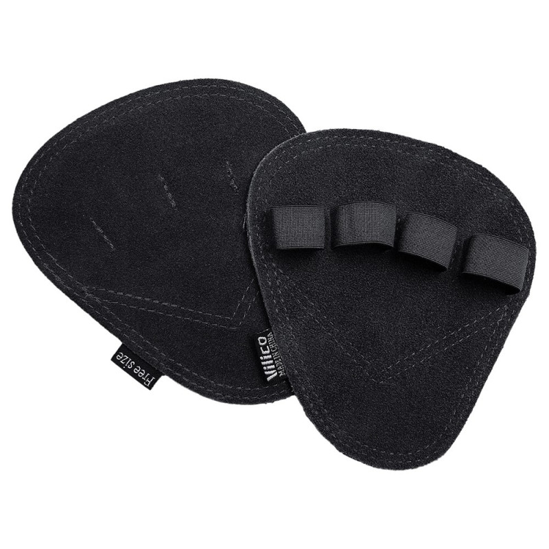 Pull-ups grip pads leather palm protector fitness gloves for weightlifting