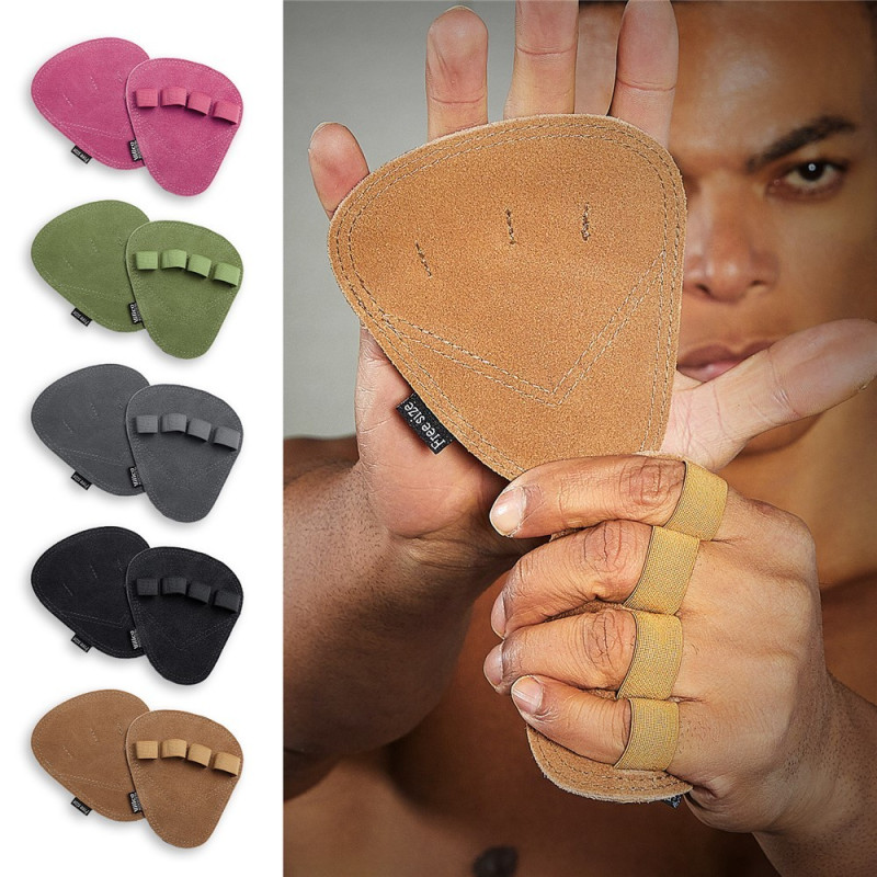 Leuanvetotangot nahkaiset kämmenesuojat kuntokäsineet painonnostoon