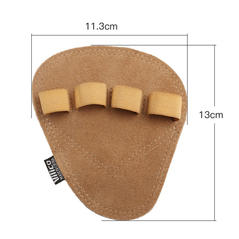 Pull-ups grip pads leather palm protector fitness gloves for weightlifting