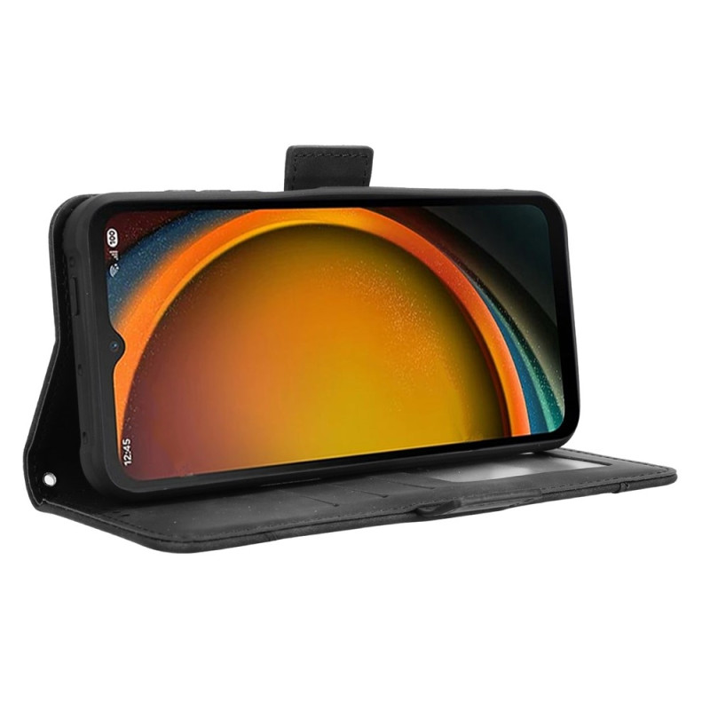 Til Samsung Galaxy XCover7 Pro Etui Telefonpung med Flere Kortlommer - Sort