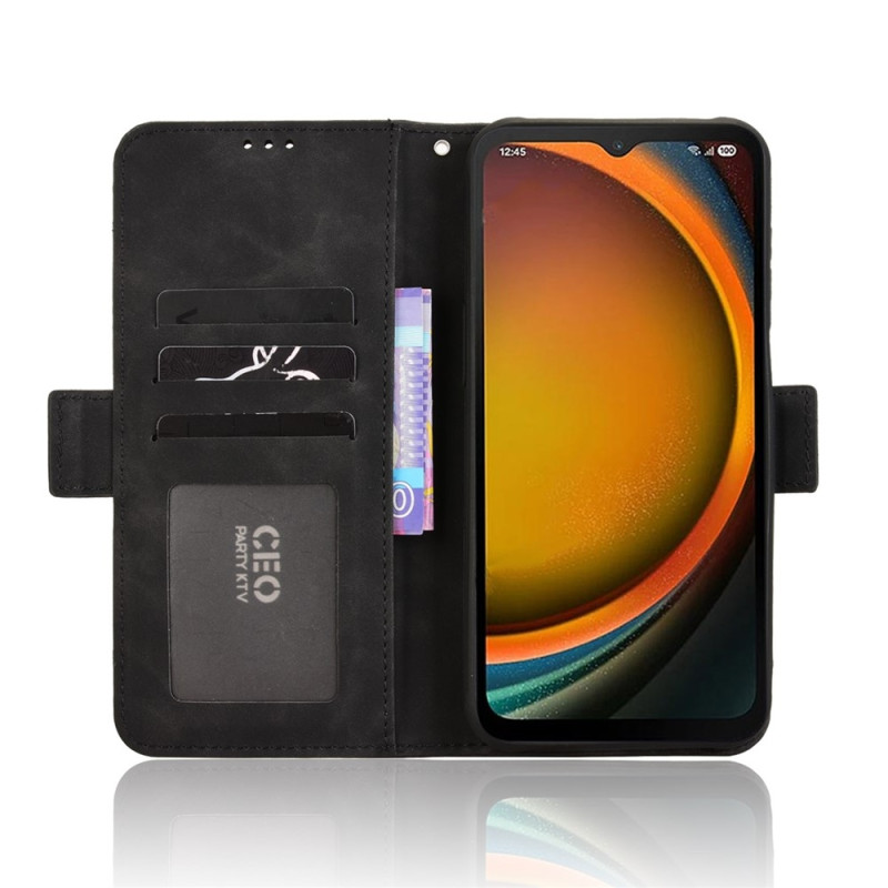 Til Samsung Galaxy XCover7 Pro Etui Telefonpung med Flere Kortlommer - Sort