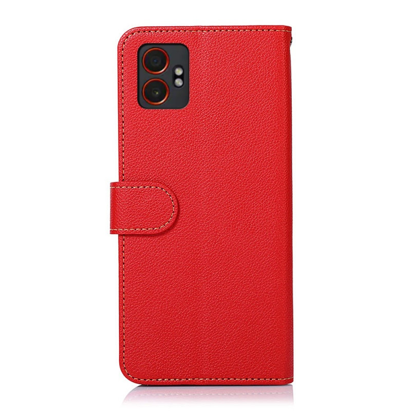 For Samsung Galaxy XCover7 Pro Case Wallet PU Leather Phone Cover with Strap