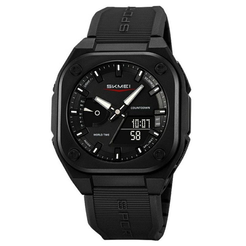 SKMEI Digital Electronic Wristwatch Watch 50M Waterproof - Black