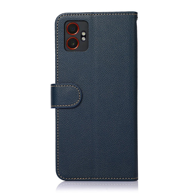 Til Samsung Galaxy XCover7 Pro Etui pungcover i PU-læder med rem