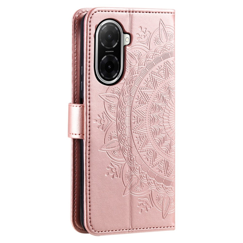 For Xiaomi Redmi A5 4G / Poco C71 4G Stand Case Totem Wallet Phone Cover Rose Gold