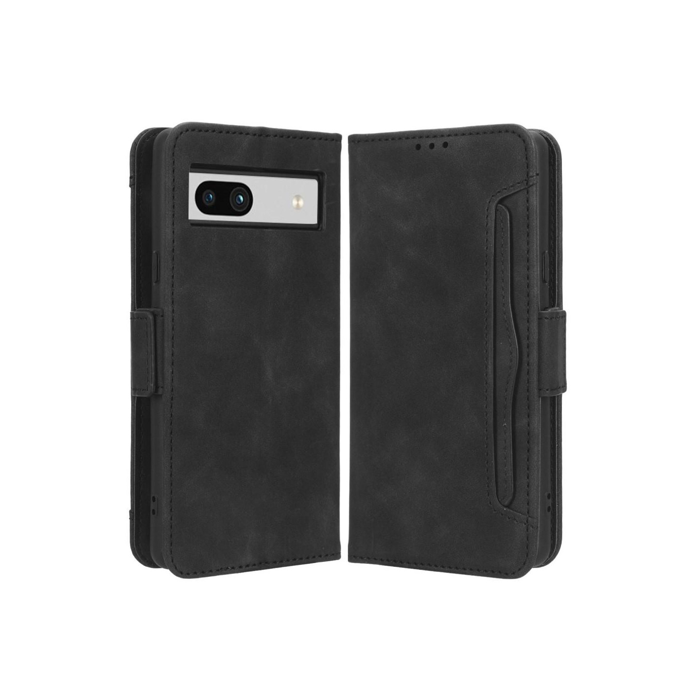 Google Pixel 7a Multiple Card Slots Telefontegnebog - Sort