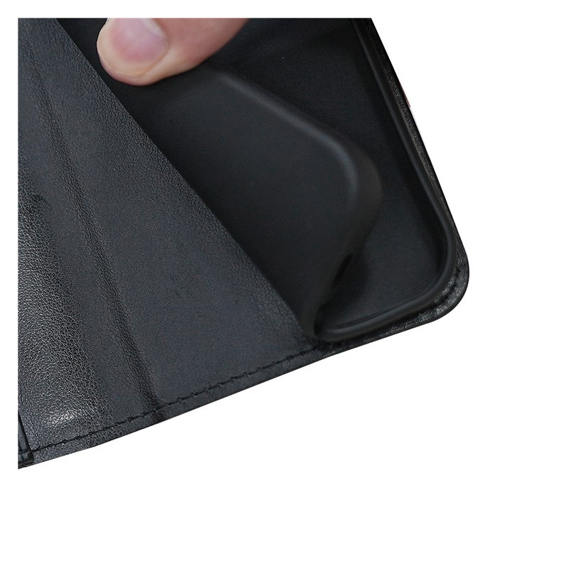 For Honor Magic7 Pro 5G Case Stand Card Holder Wallet Phone Cover - Black