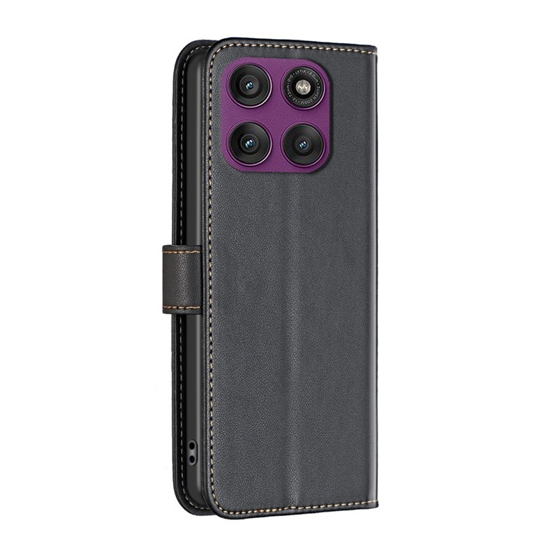 BINFEN COLOR BF17 För Motorola Edge 60 Pro 5G Fodral Plånbok Folio Flip Cover