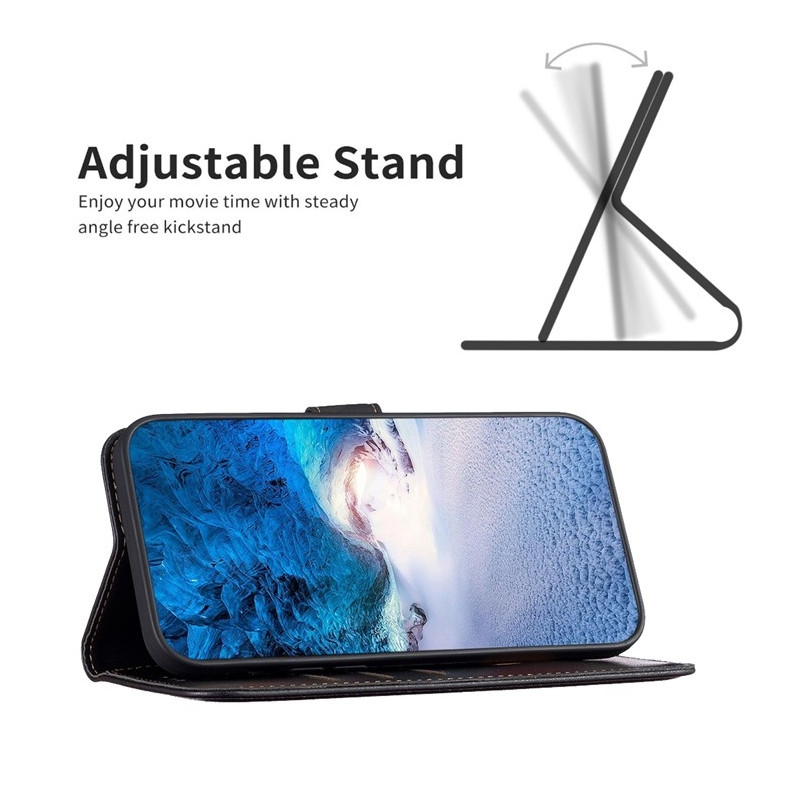 BINFEN COLOR BF17 For Motorola Edge 60 Pro 5G Deksel Lommebok Folio Flip Cover